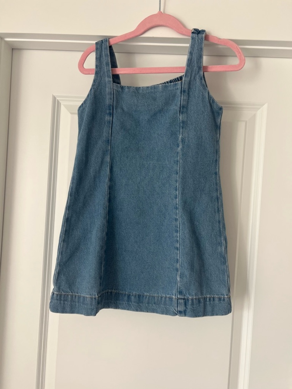 Old Navy Light Blue Denim Pinafore Dress